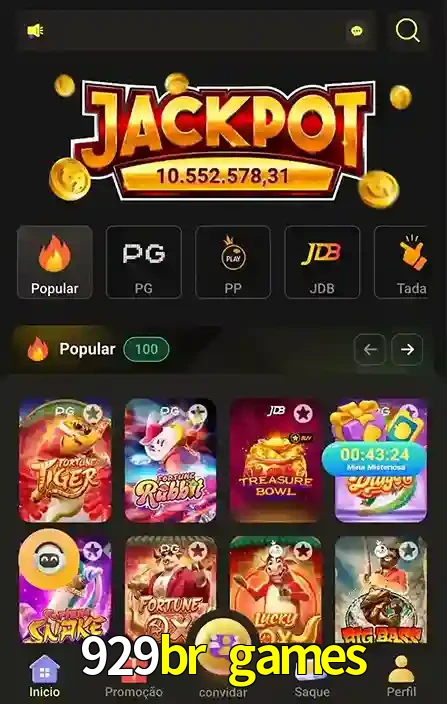 Promoções Especiais no 929br games App